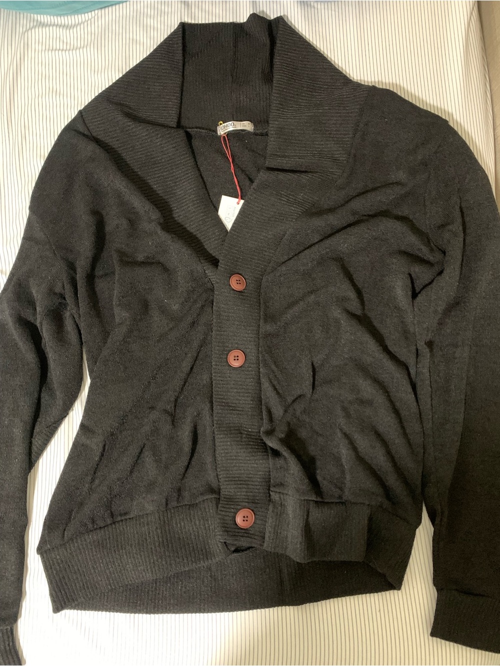 Ohoo Men's Shawl Collar Cardigan